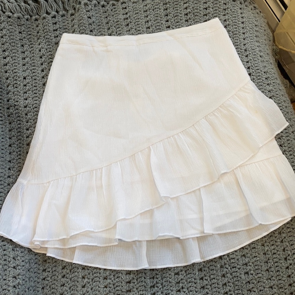 White Ruffle Skirt